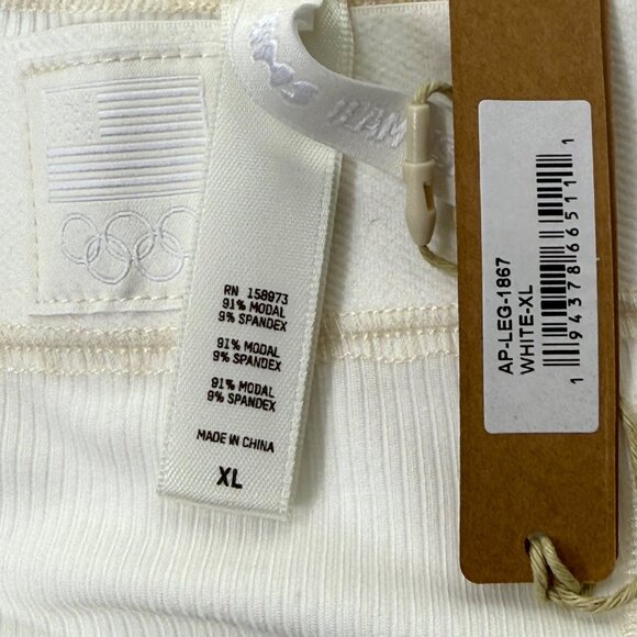 SKIMS Soft Lounge Rib Leggings Team USA White XL - Picture 7 of 11